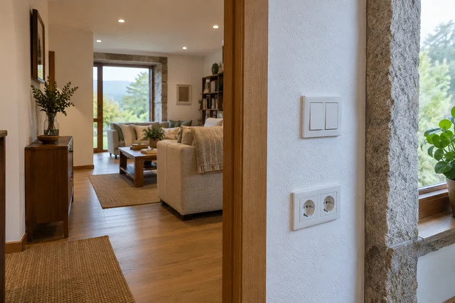 Instalación eléctrica terminada en una vivienda