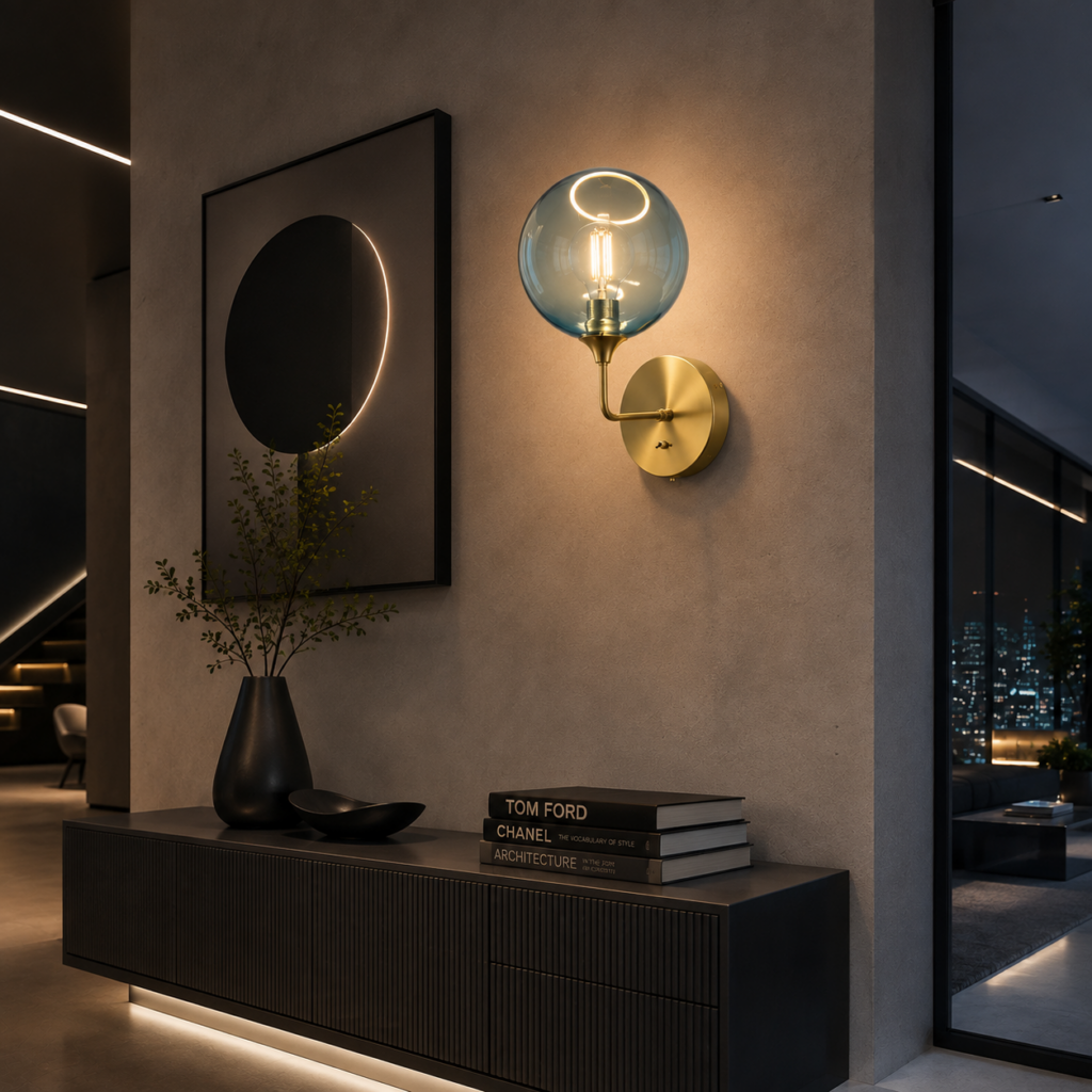 Aplique de Pared "Ballroom Blue Sky" Ø370mm E27 Sin Bombilla