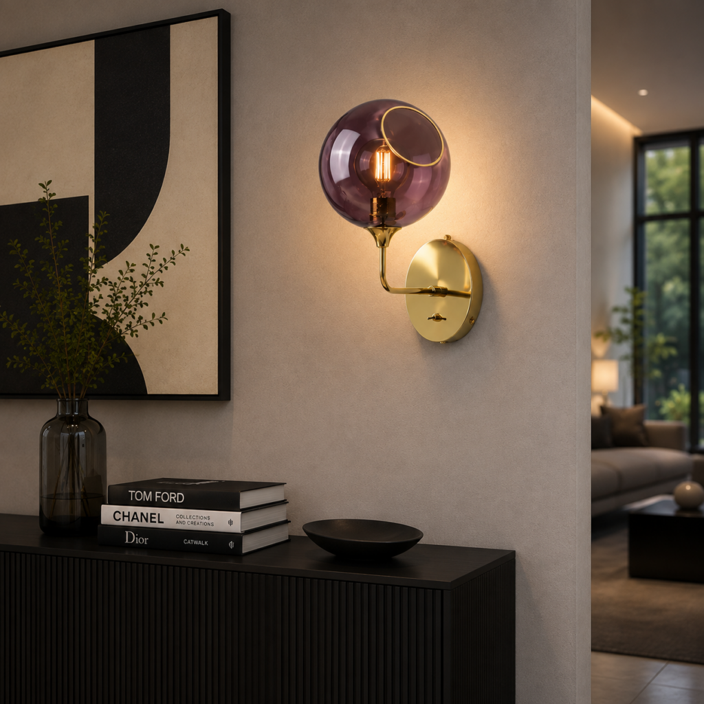 Aplique de Pared "Ballroom Purple Rain" Ø370mm E27 Sin Bombilla