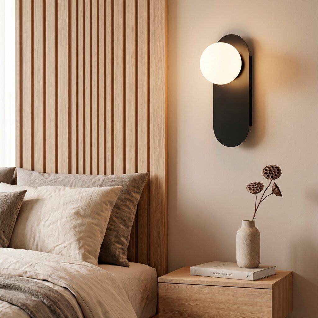 Aplique de pared bola cristal "Glow"