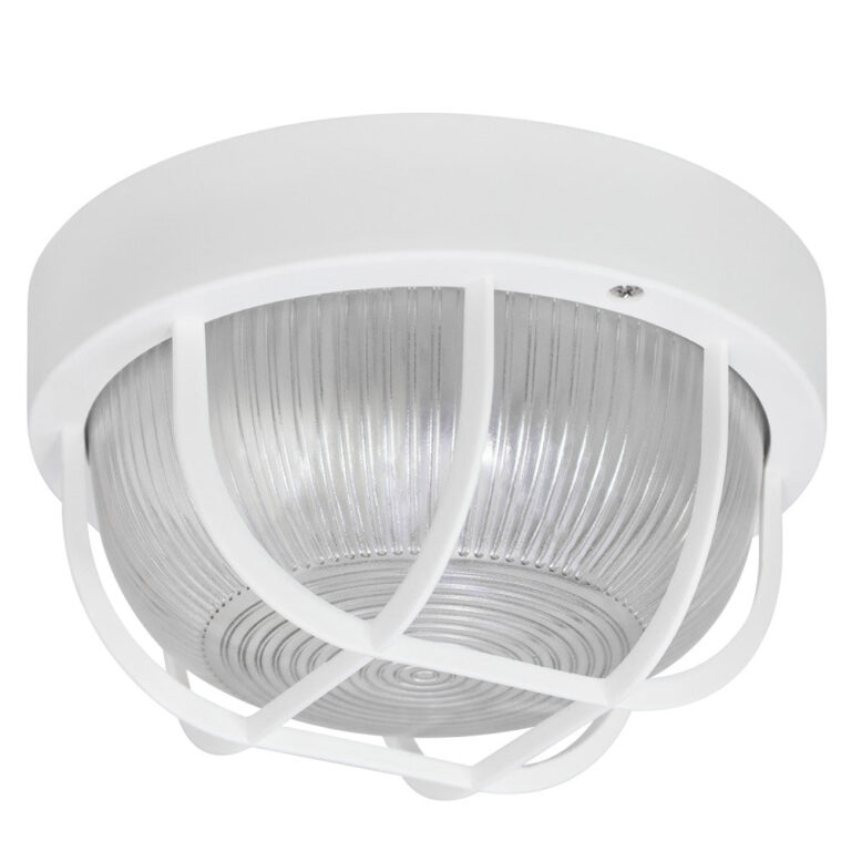 Aplique de Pared Jardín E27 IP44 Blanco Sin Bombilla