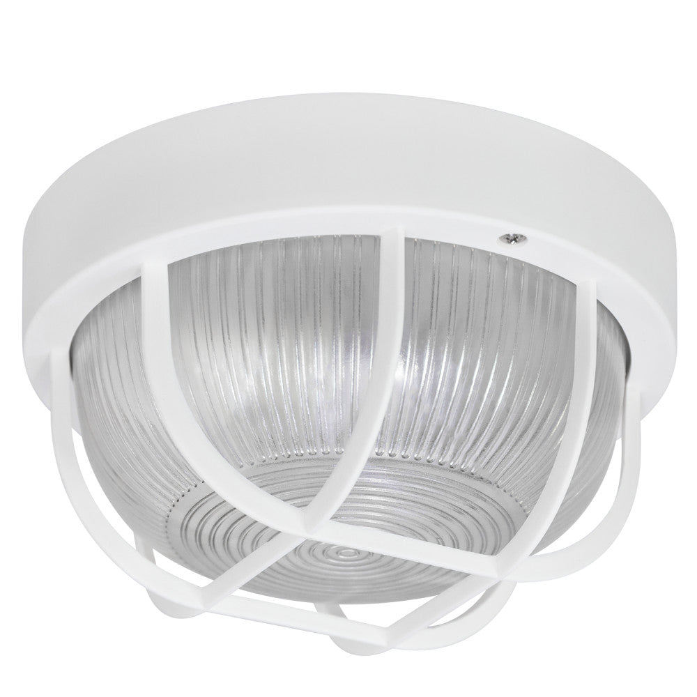 Aplique de Pared Jardín E27 IP44 Blanco Sin Bombilla