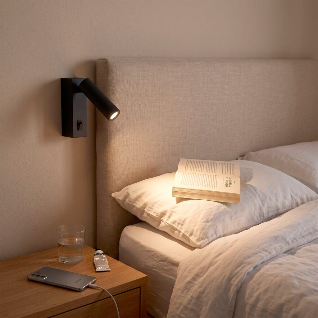Aplique de pared para lectura 3W Orientable "Halo" Chip CREE