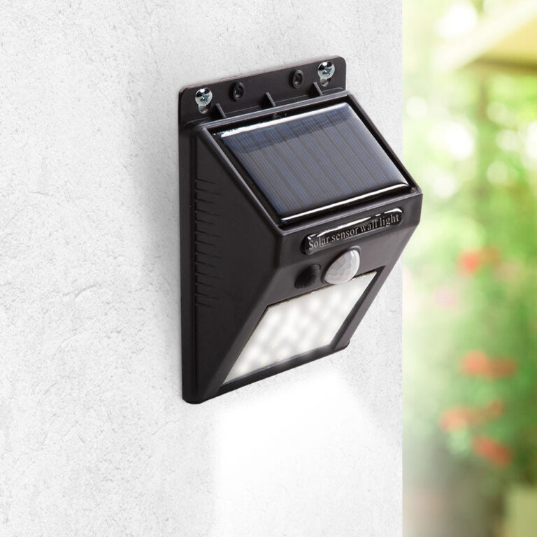 Aplique LED 6000ºK Sensor IP65 Solar 40.000H