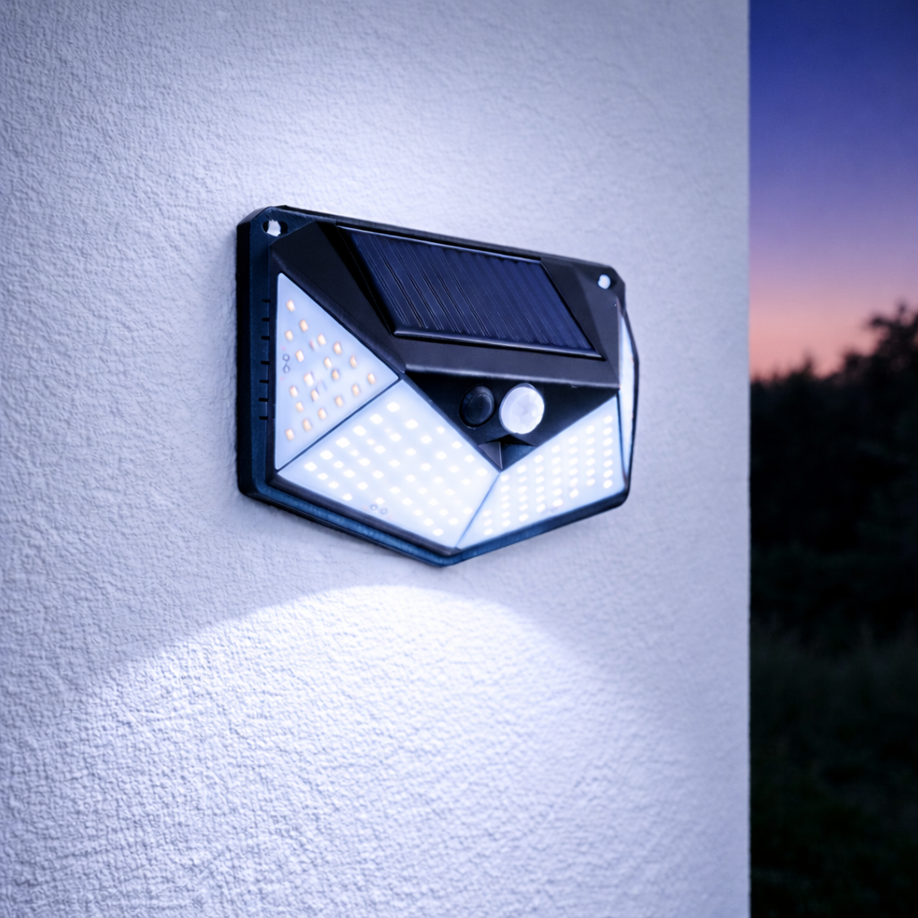 Aplique LED 6000ºK Sensor Solar IP65 40.000H