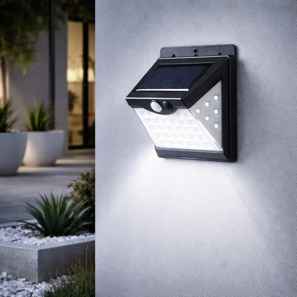 Aplique LED 6000ºK Solar IP65 Sensor 40.000H