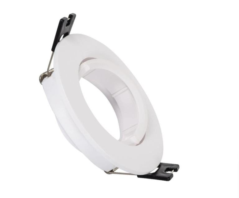 Aro Foco Downlight 1xGU10 Policarbonato Circular Blanco