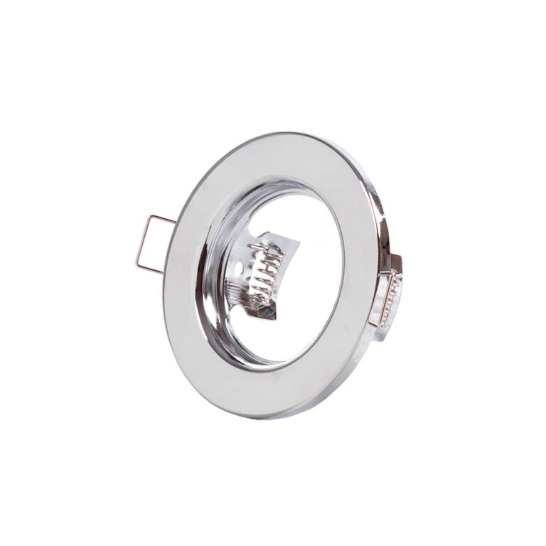 Aro Foco Downlight Circular "Sara" Acero 81mm - Cromado