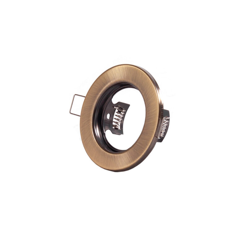 Aro Foco Downlight Circular "Sara" Acero 81mm - Latonado