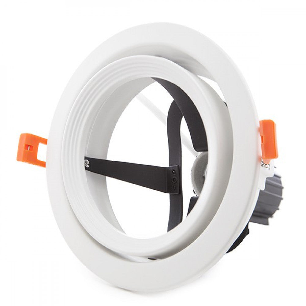 Aro Foco Downlight Par 30 E27 (Sin Lámpara) Blanco