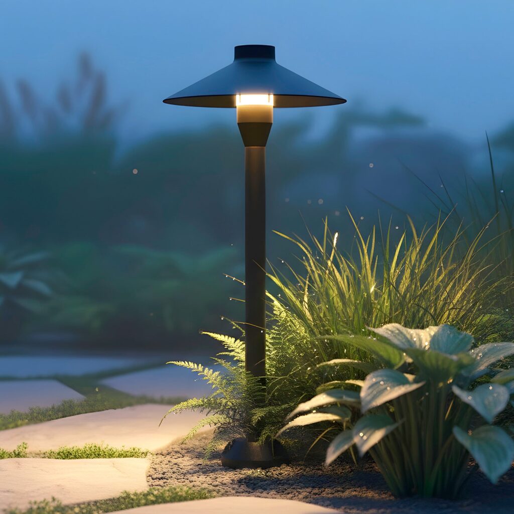 Baliza LED Exterior "Oldenburg" 54Cm 7W 220VAC 3000ºK Negro