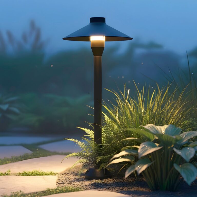 Baliza LED Exterior "Oldenburg" 54Cm 7W 220VAC 3000ºK Negro