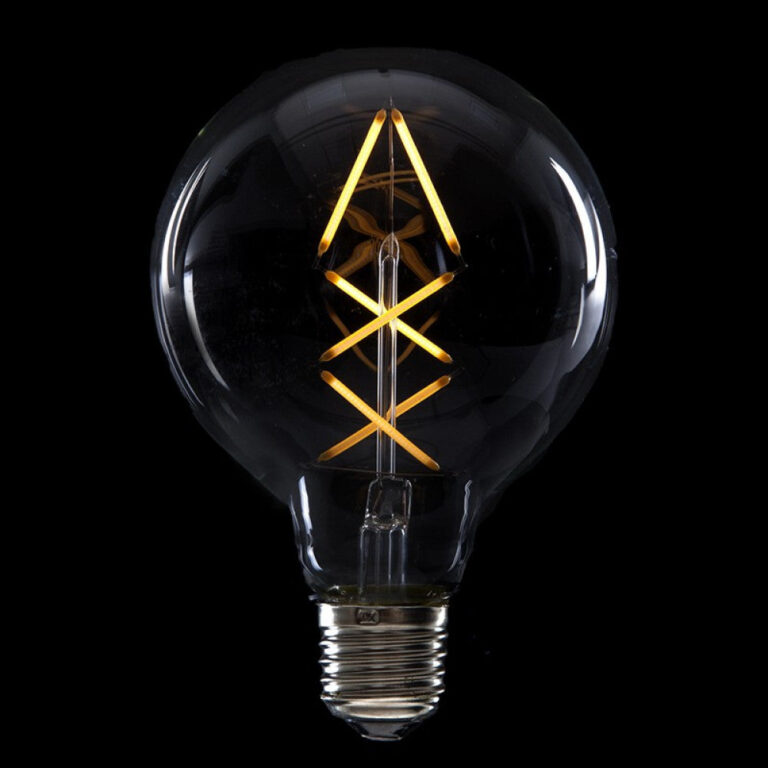 Bombilla LED E27 4W 288Lm 2000ºK Filamento G95 40.000H