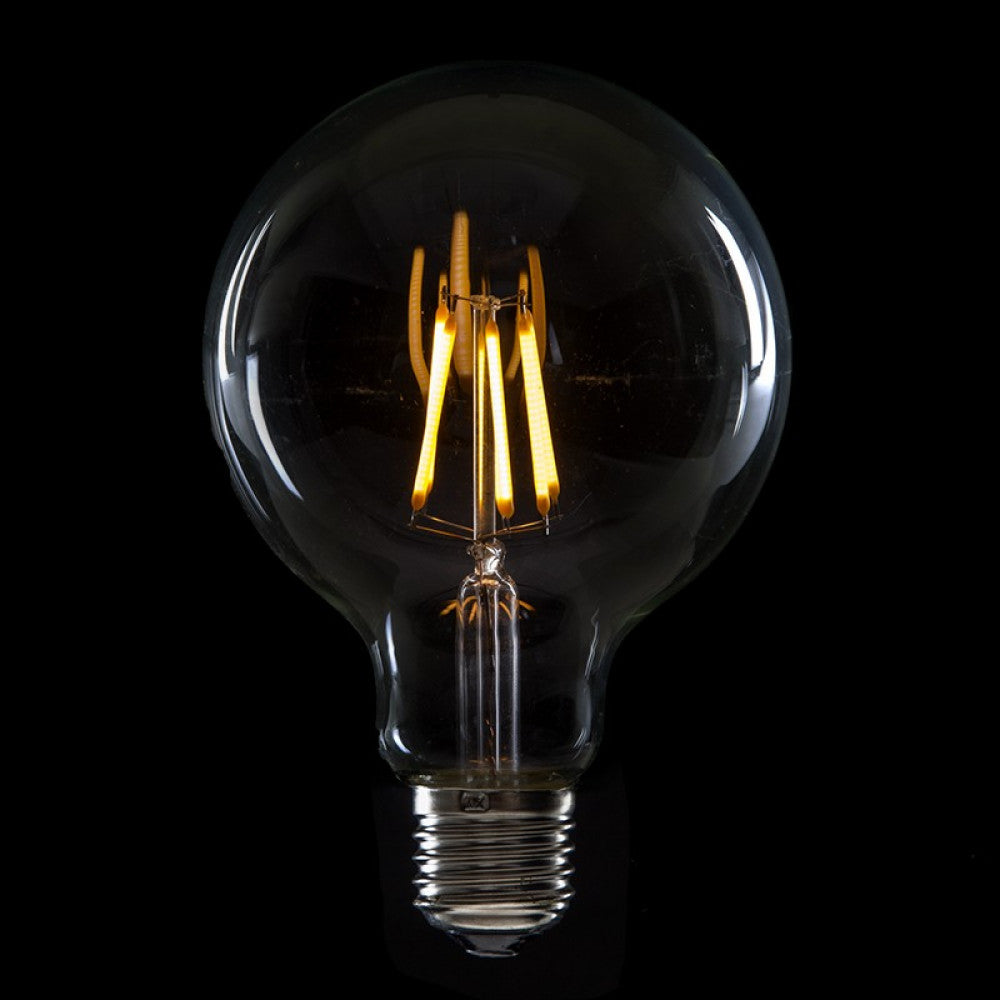 Bombilla LED E27 6W 432Lm 2000ºK Filamento G95 40.000H