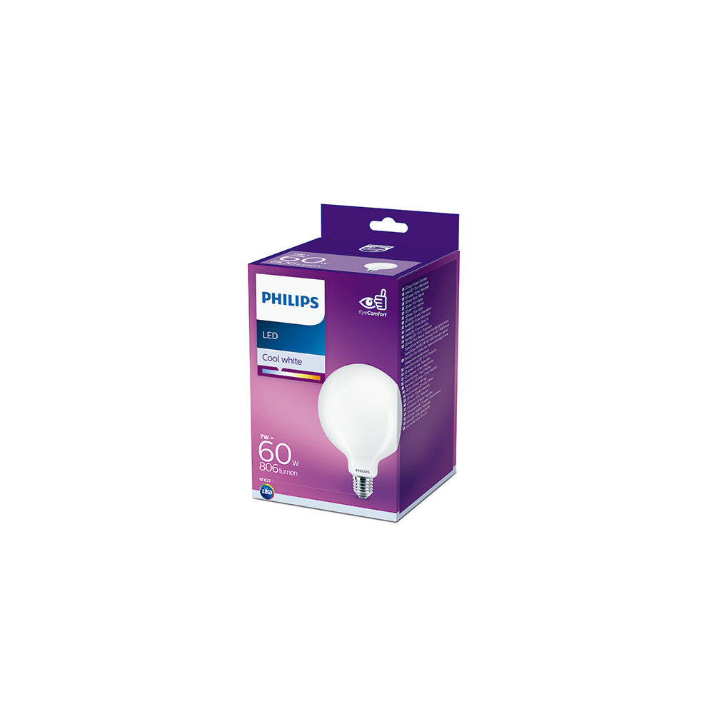 Bombilla LED Philips E27 G120 7W 806Lm 4000K [PH-929002025301