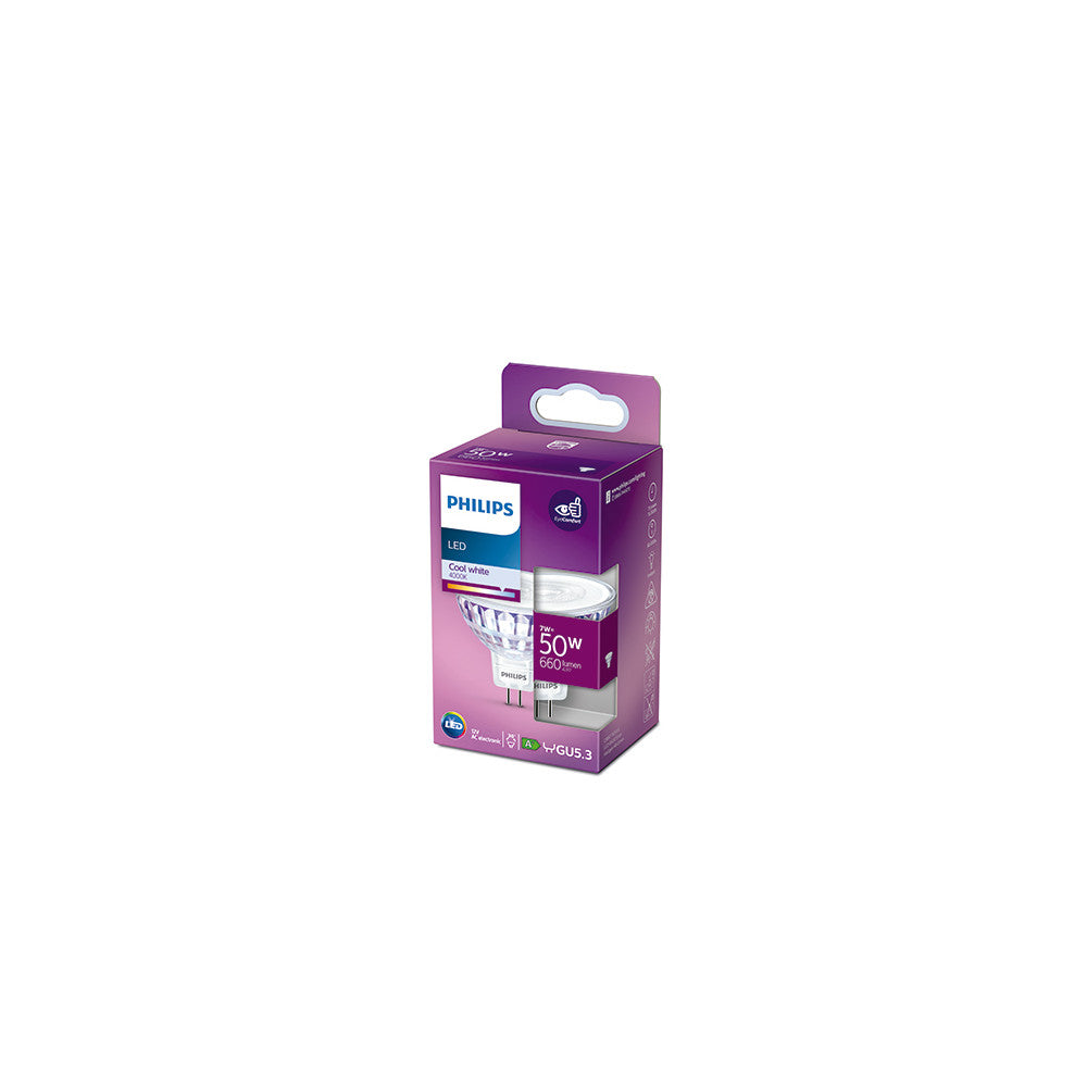 Bombilla LED Philips MR16 36D 7W 621Lm 4000K [PH-929001905055