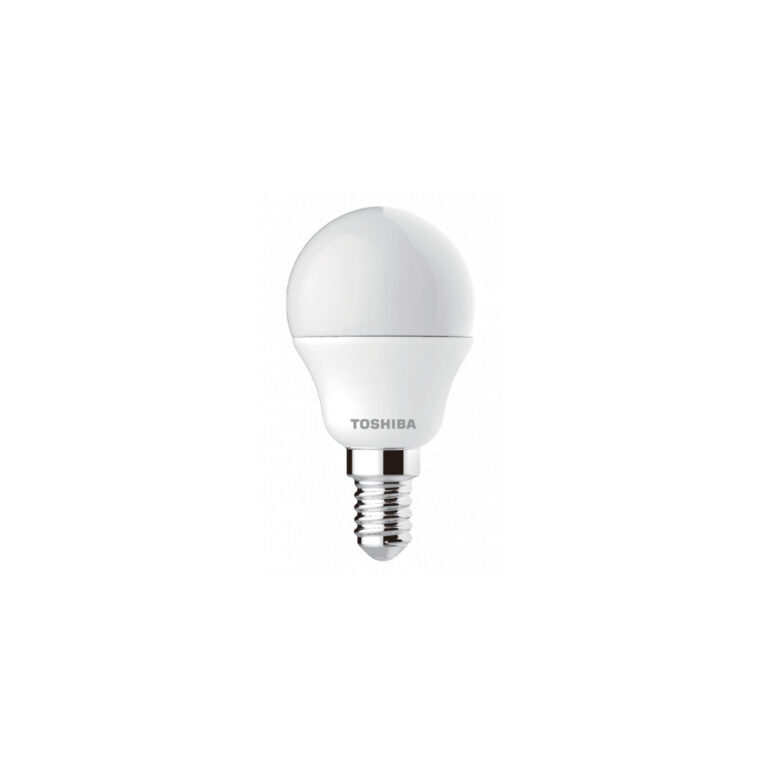 Bombilla LED TOSHIBA E14 G45 4.7W 470Lm Blanco Cálido [TO-DELS-GF4400514DE51