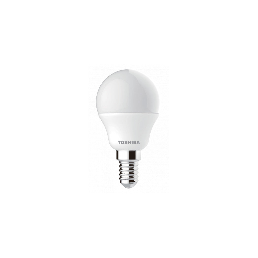 Bombilla LED TOSHIBA E14 G45 4.7W 470Lm Blanco Cálido [TO-DELS-GF4400514DE51
