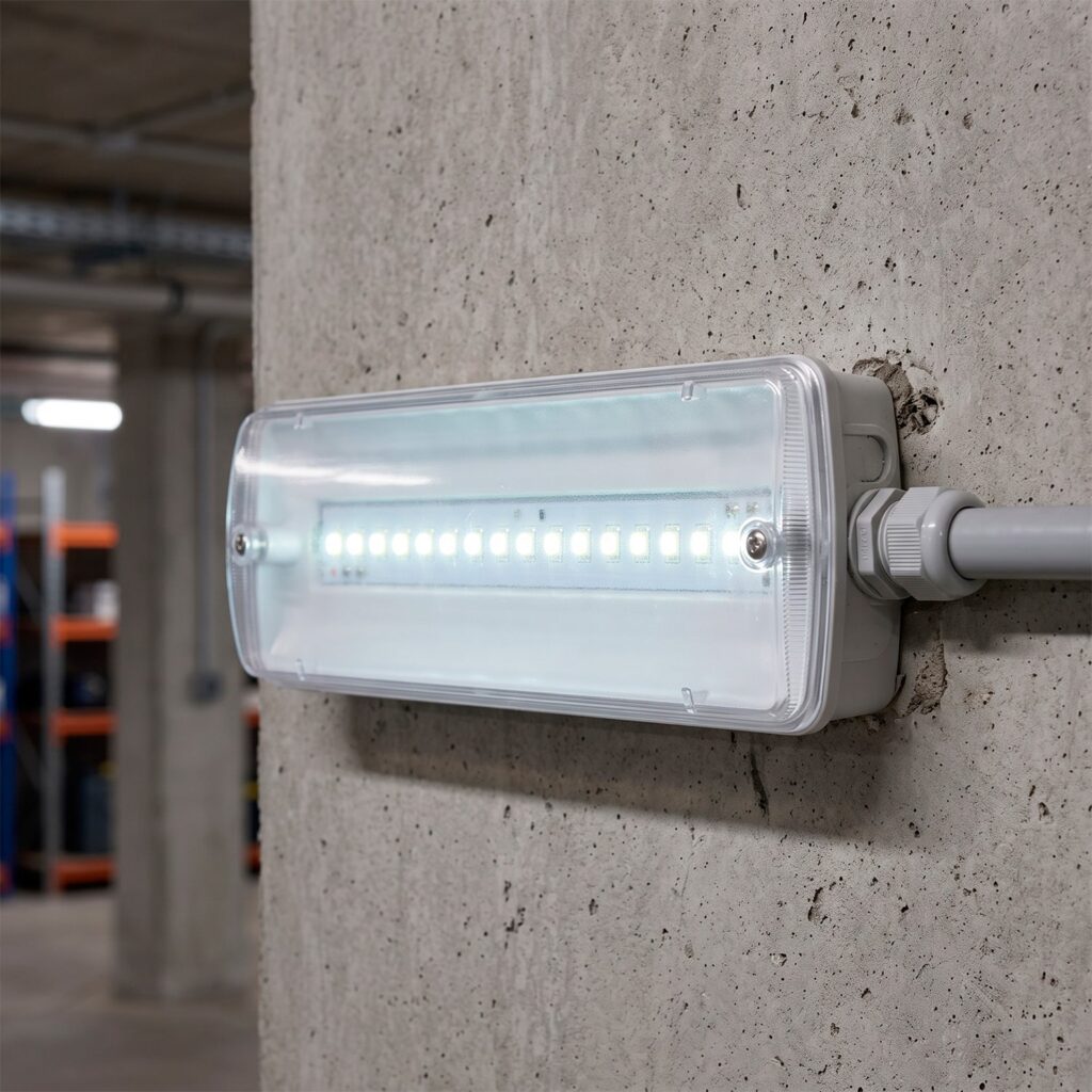 Caja estanca para emergencia LED