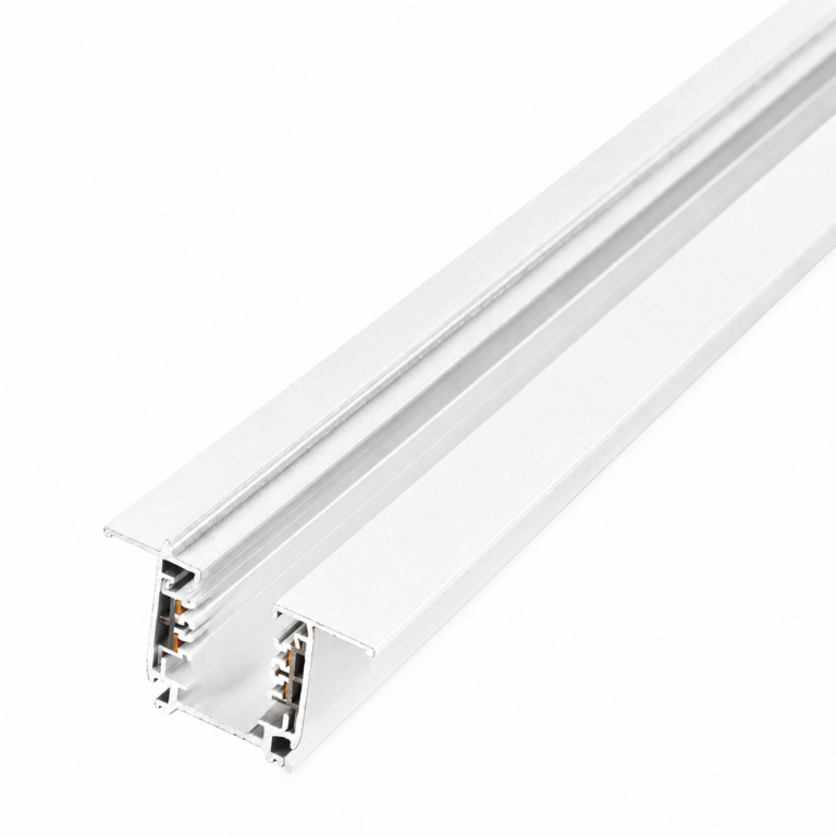 Carril Trifásico Empotrable para Focos LED Blanco 1M
