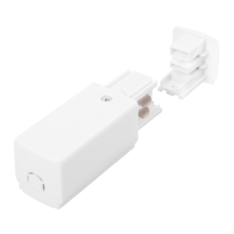 Conector Inicial Carril Trifásico Blanco