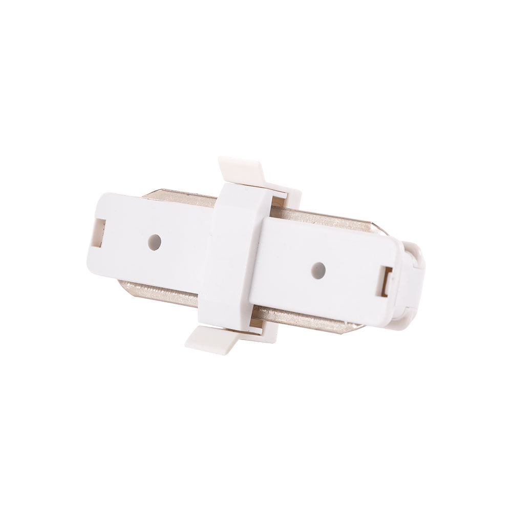 Conector Recto Carril Monofásico Blanco