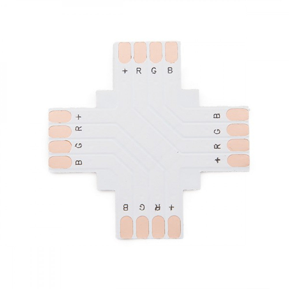 Conector Soldar + Tira LED RGB 10Mm