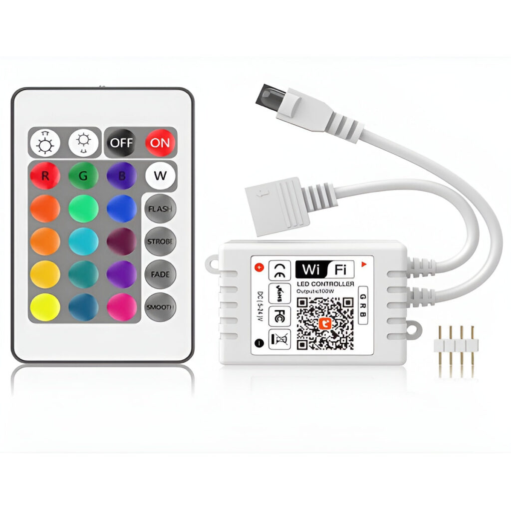 Controlador LED RGB Tuya WIFI 2,4G 24 Teclas