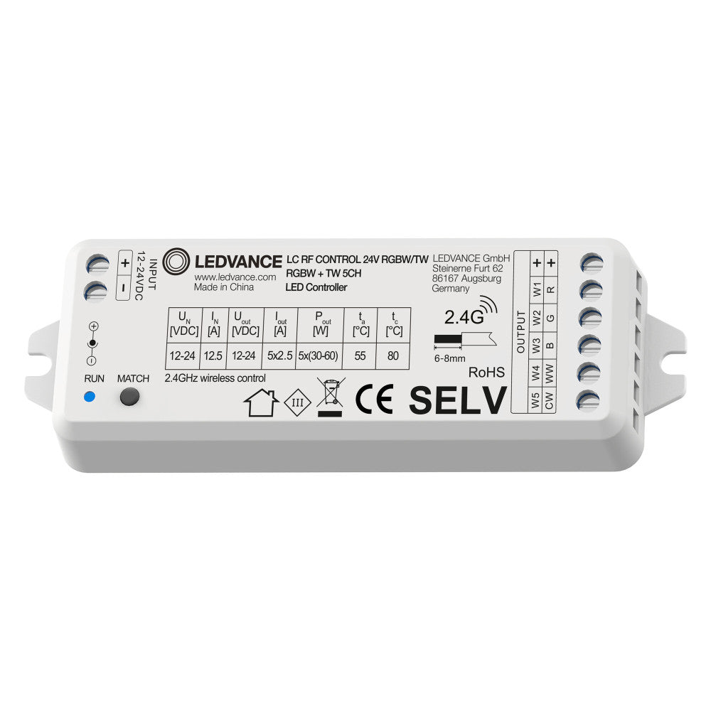Controlador LEDVANCE EC LC RF de 24 V RGBW/TW
