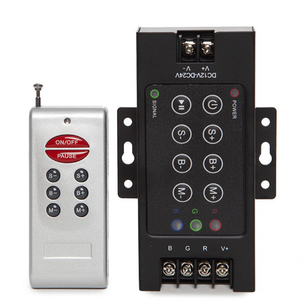 Controlador RGB Rf 24VDC ► 576W Mando a Distancia