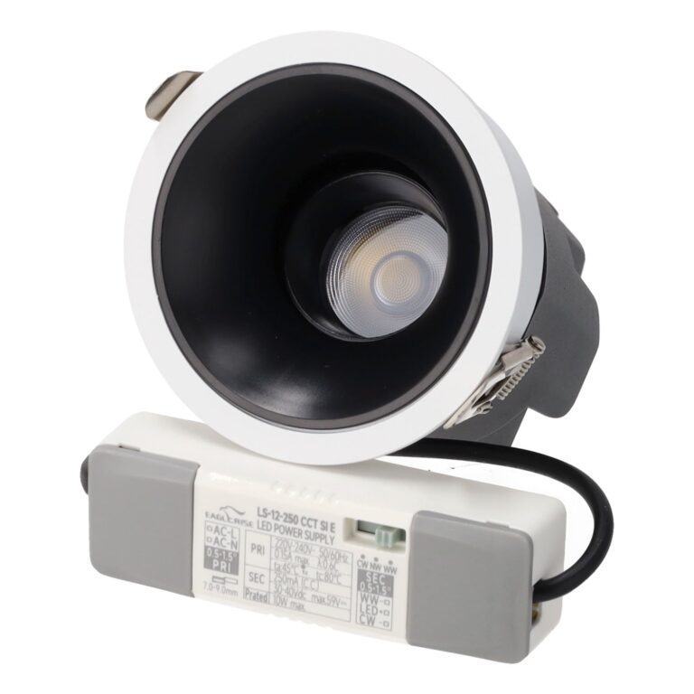 Downlight LED 10W IP65 90Lm/W Corte 75mm CCT (Tonalidad Luz Ajustable)