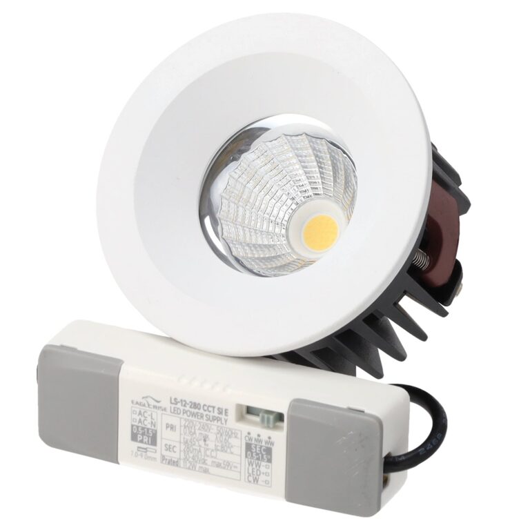 Downlight LED 12W IP65 90Lm/W Corte 75mm CCT (Tonalidad Luz Ajustable)