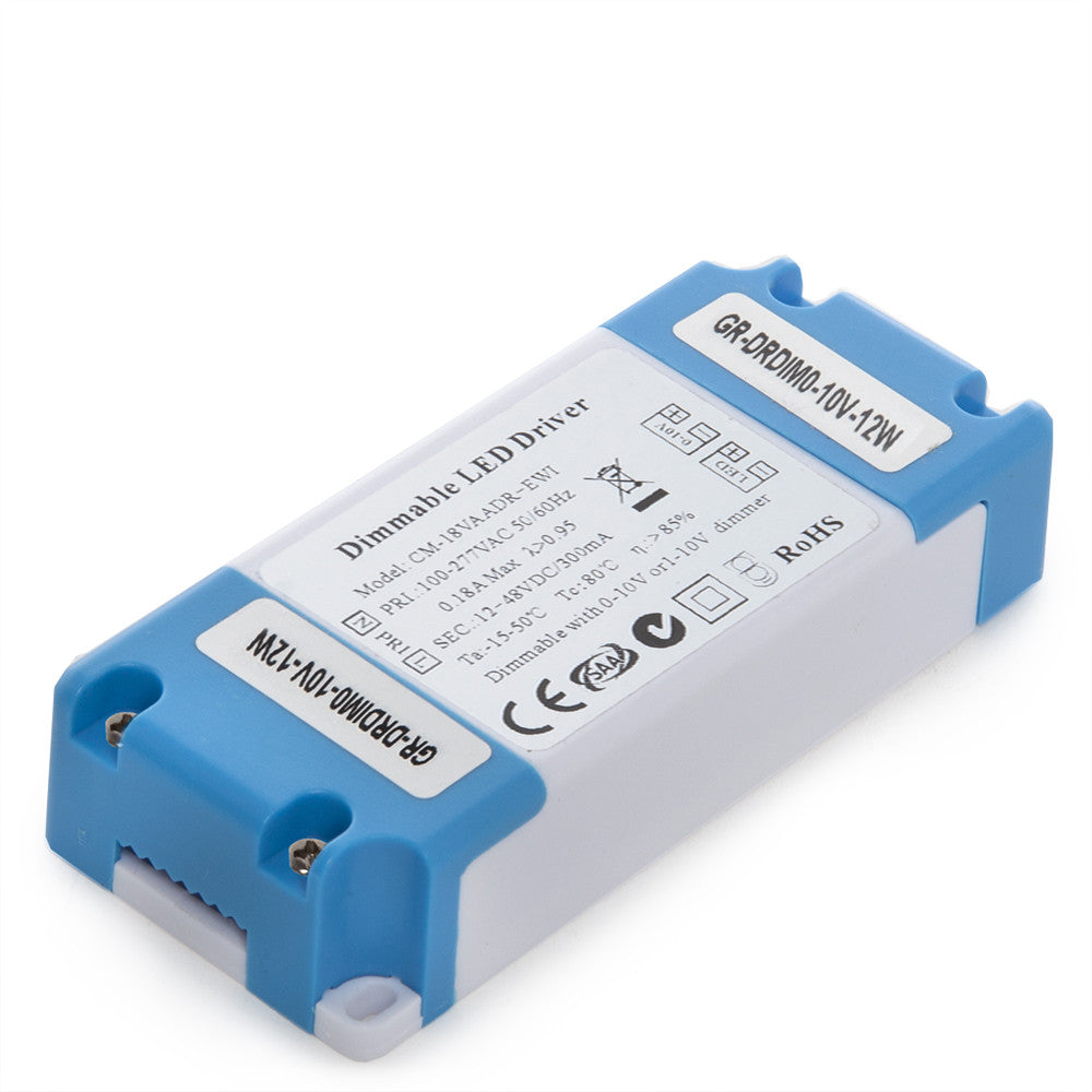 Driver CM-12VAaDR Pot.12W V Out 12-48VDC 300 mA Clase II 0-10V
