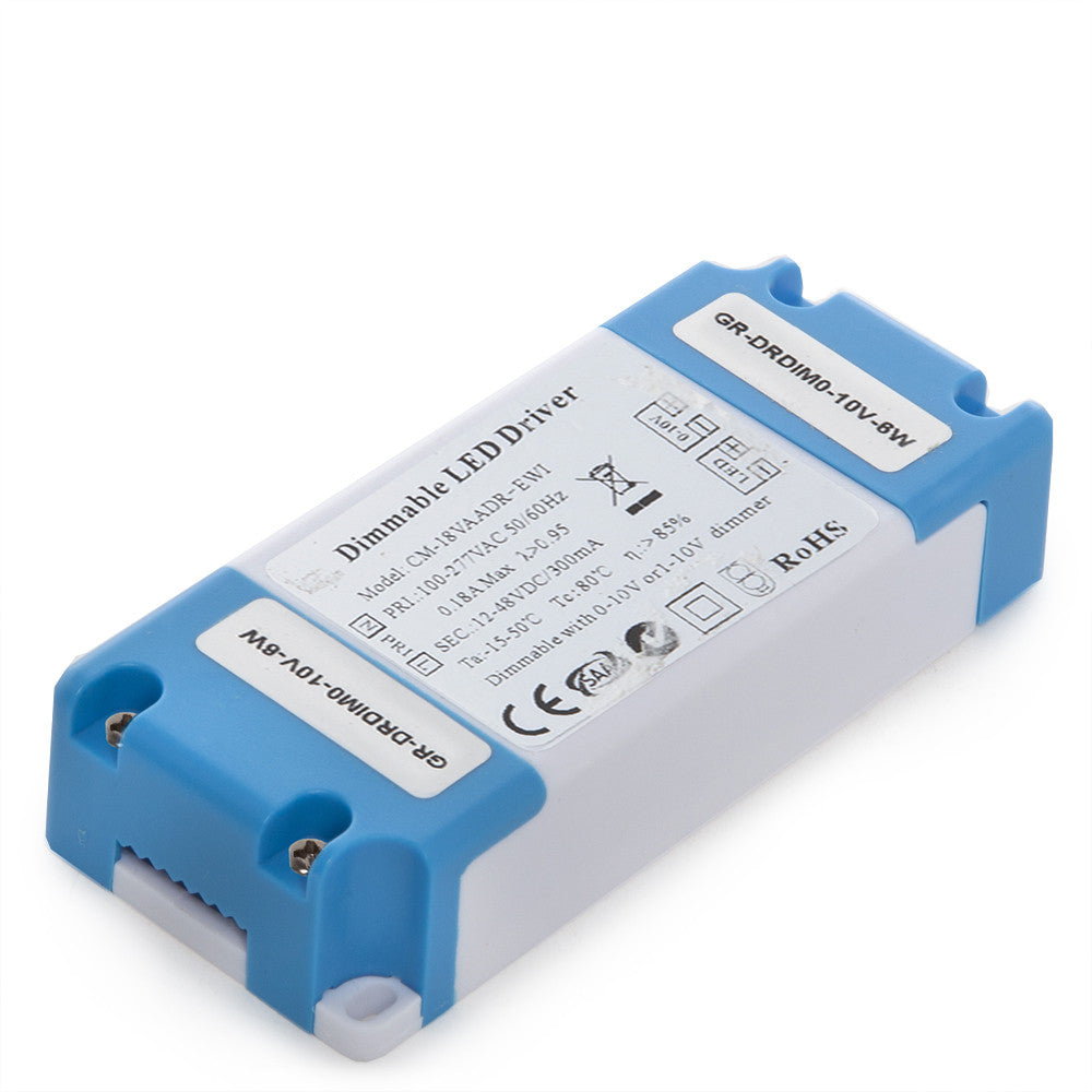 Driver CM-6VAaDR Pot.6W V Out 12-48VDC 300 mA Clase II 0-10V