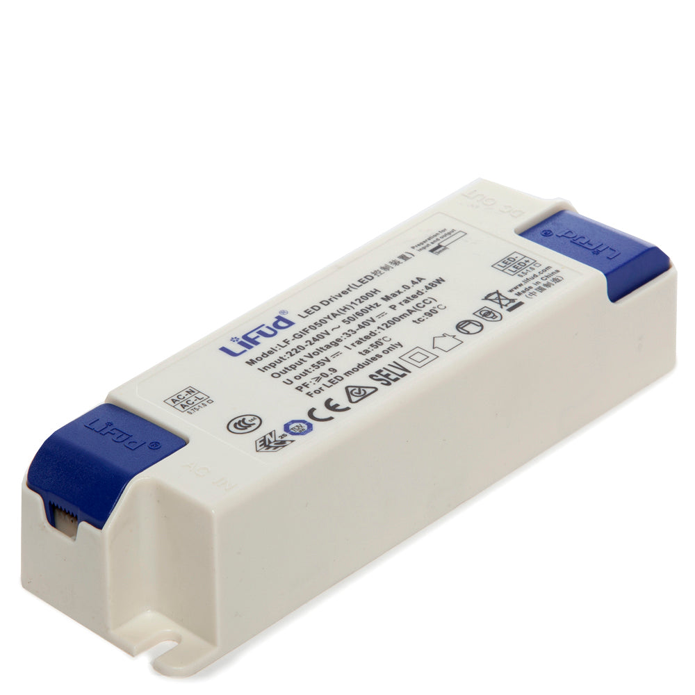 Driver LIFUD 46W Entrada:220-240VAC Salida:33-40VDC Flicker Free