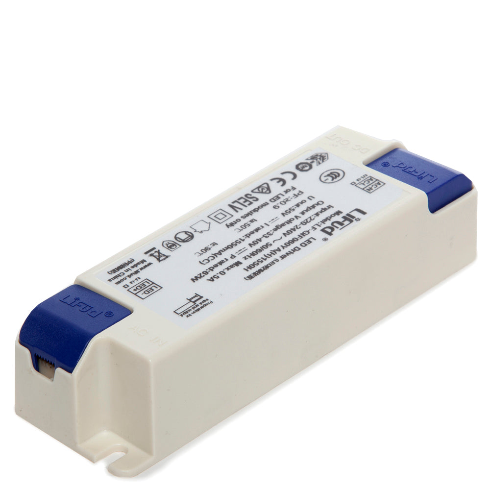 Driver LIFUD 60W Entrada:220-240VAC Salida:30-40VDC 1200-1500mA Flicker Free