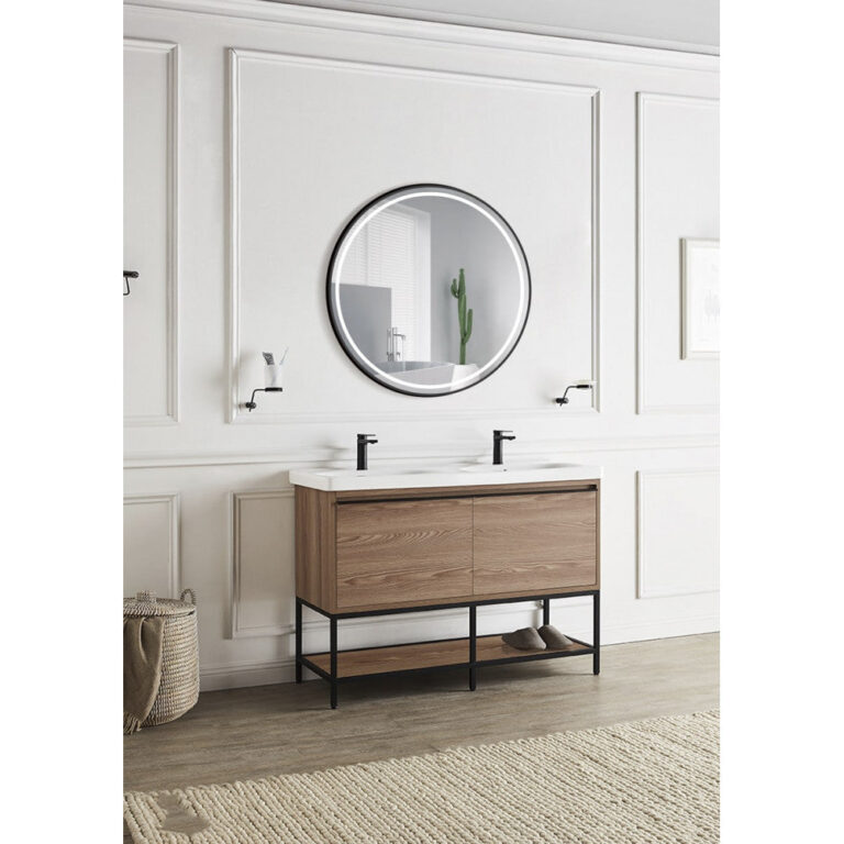 Espejo Iluminado Baño "Alemania" Ø90Cm Blanco Frío/Natural/Cálido Sensor Antivaho/On-Off Dimable Marco [LIMEX-ALEM005/90NG