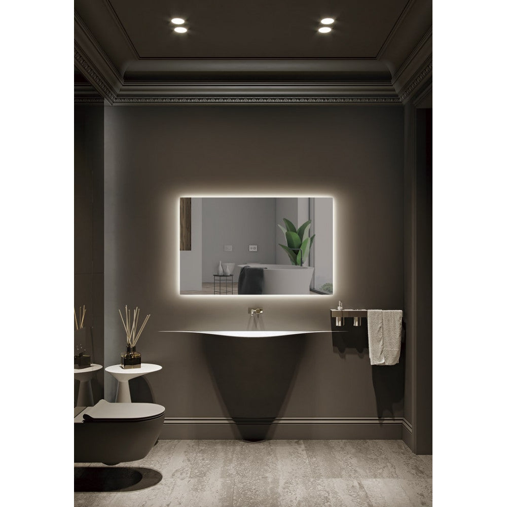 Espejo Iluminado Baño "Italia" 100Cm Blanco Frío Sensor Antivaho/On-Off [LIMEX-ITAL007/10070