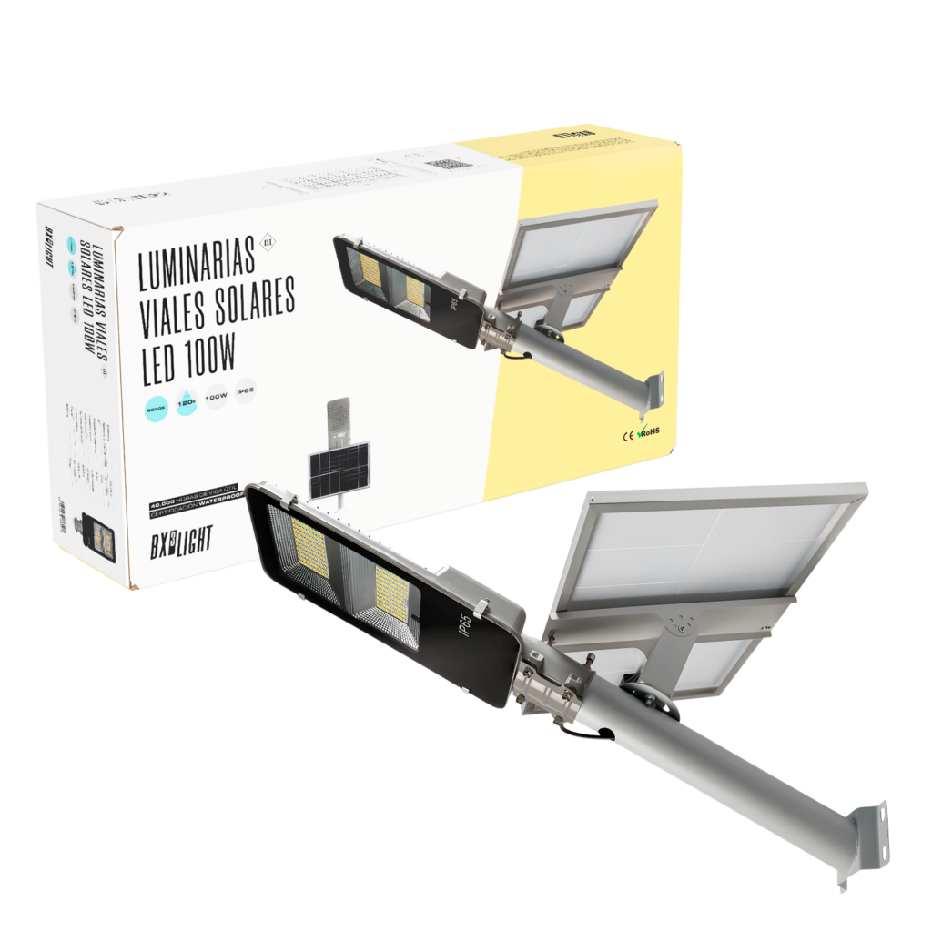 Farola LED 100W 5.000Lm 6000ºK IP65 Solar Sensor 40.000H [BX3-SLABS100W-CW]
