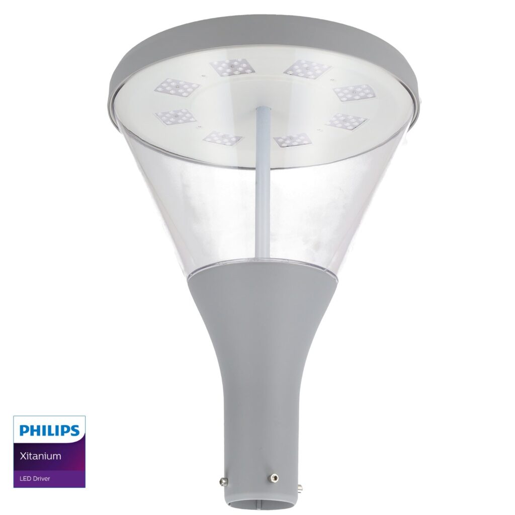 Farola LED para Jardín 65W 170Lm/W Driver/LED Philips IP65 5000ºK