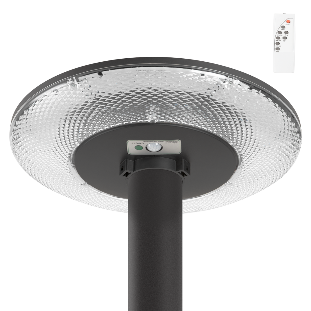 Farola LED Solar 100W Sensor Control Remoto Blanco Frío