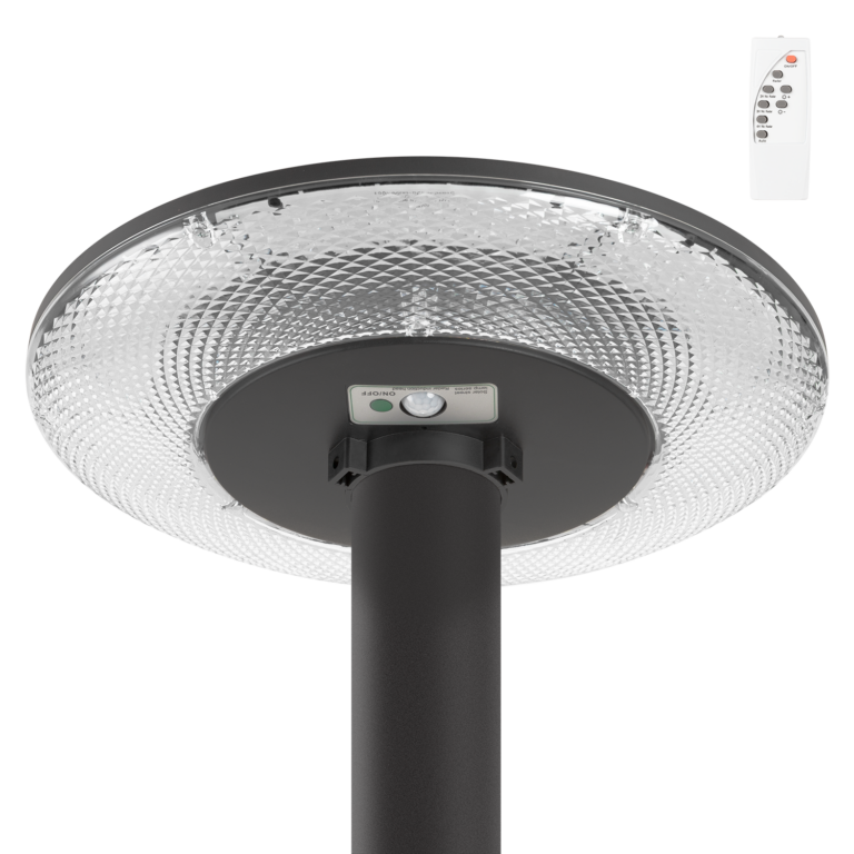 Farola LED Solar 100W Sensor Control Remoto Blanco Frío