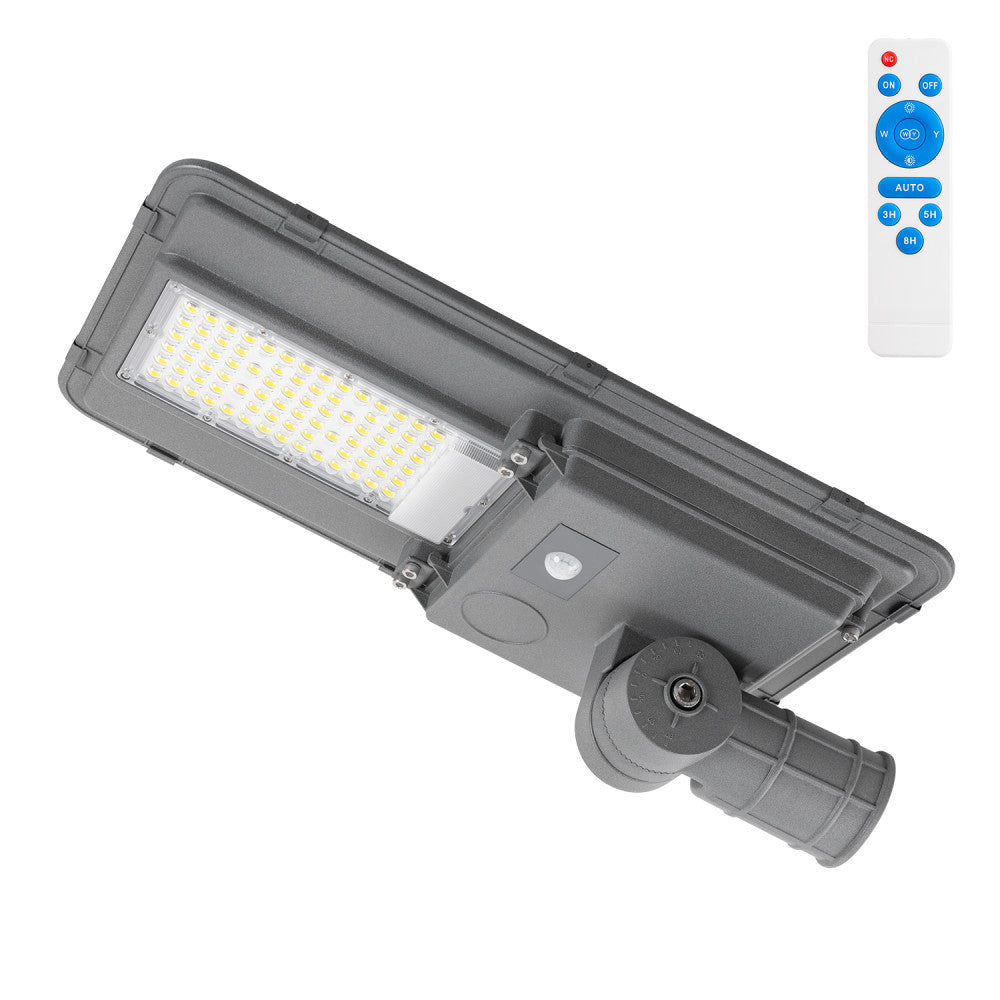 Farola LED Solar 150W 5000K Panel 6V 20W Batería 15Ah Sensor/Control Remoto