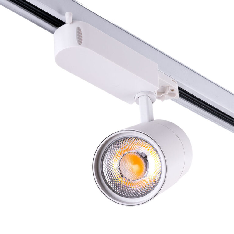 Foco Carril Trífasico 30 W, 2.700 lm, CRI90, 6.000 °K, , 40.000 Std.