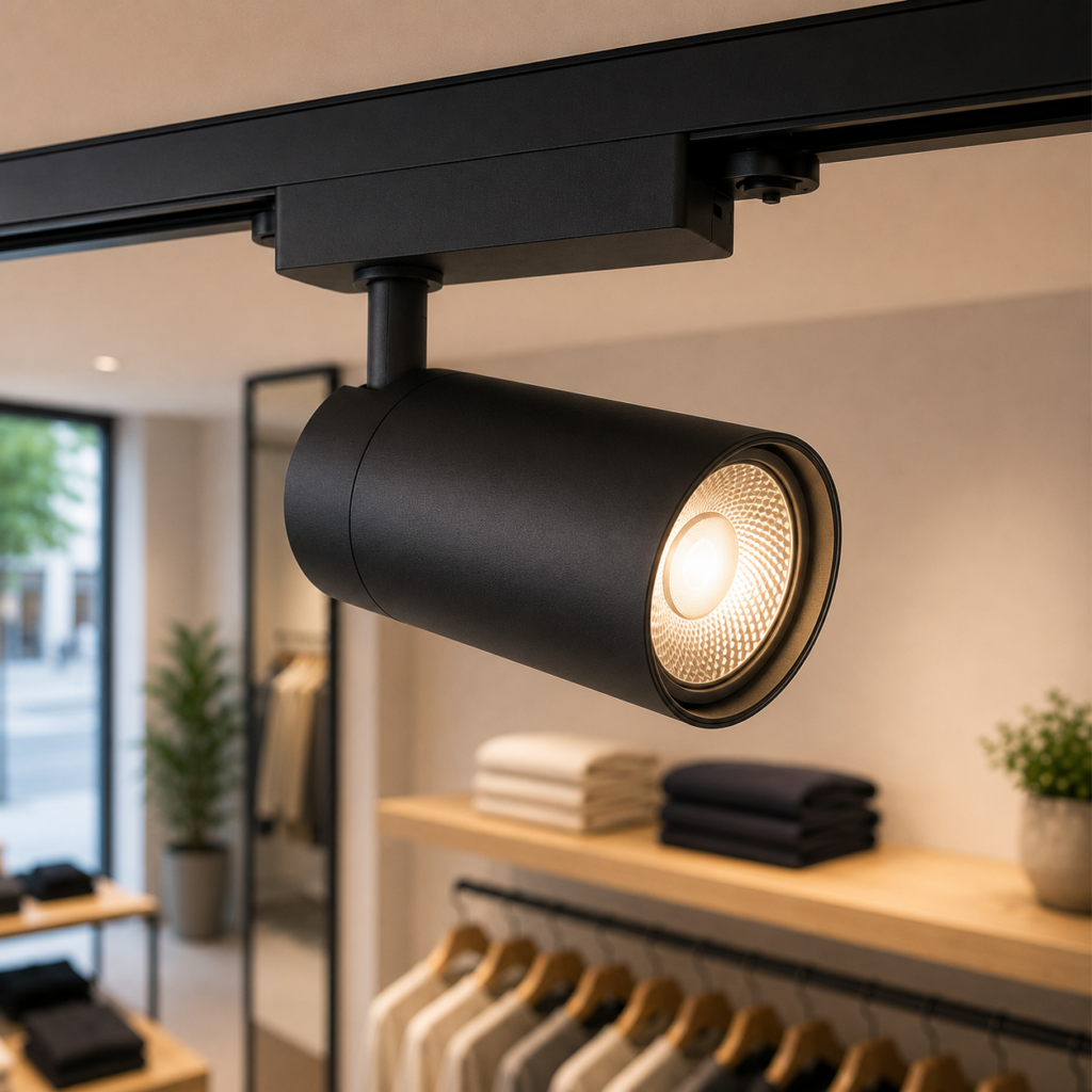 Foco de Carril LED 15W 1.350Lm CRI85 6000ºK Monofásico 40.000H