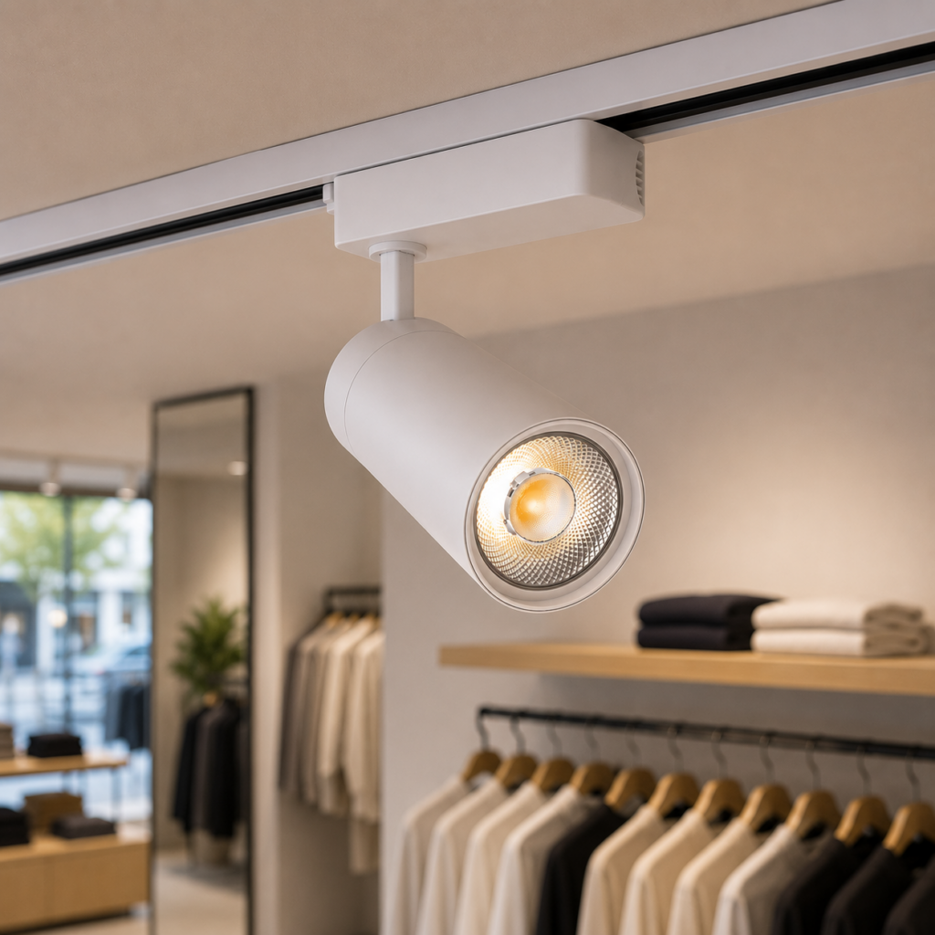 Foco de Carril LED 30W 2.700Lm CRI85 6000ºK Monofásico 40.000H