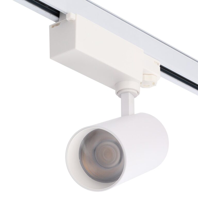 Foco de Carril LED 30W 90Lm/W High CRI (>95) 4000ºK Driver Lifud Trifásico 50.000H