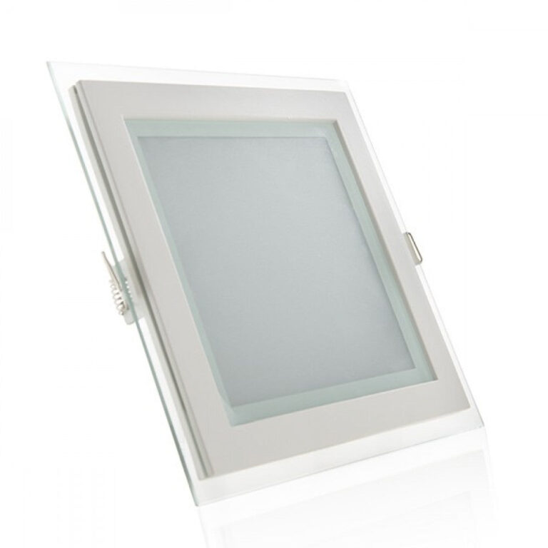 Foco Downlight LED 15W 1500Lm 6000ºK Cuadrado Cristal 40.000H