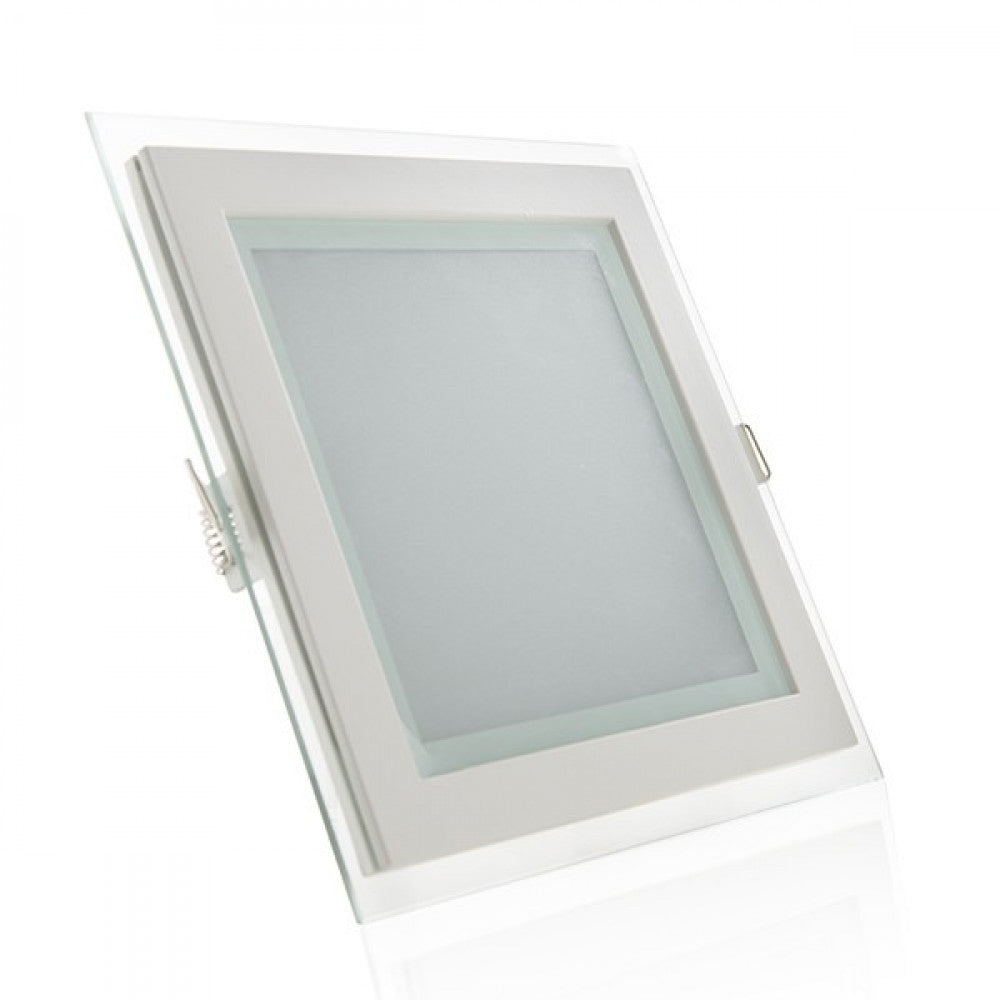 Foco Downlight LED 15W 1500Lm 6000ºK Cuadrado Cristal 40.000H
