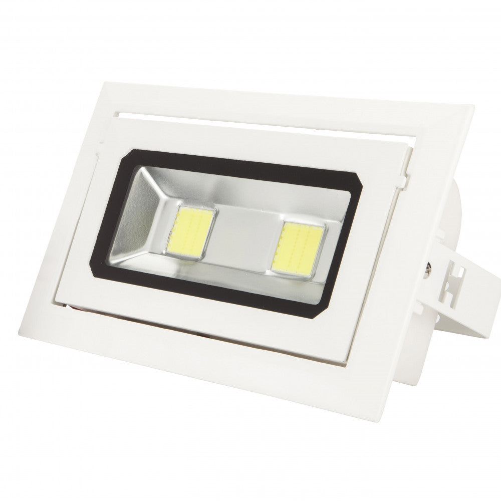 Foco Downlight LED 40W 3.600Lm 6000ºK Rectangular Basculante 40.000H